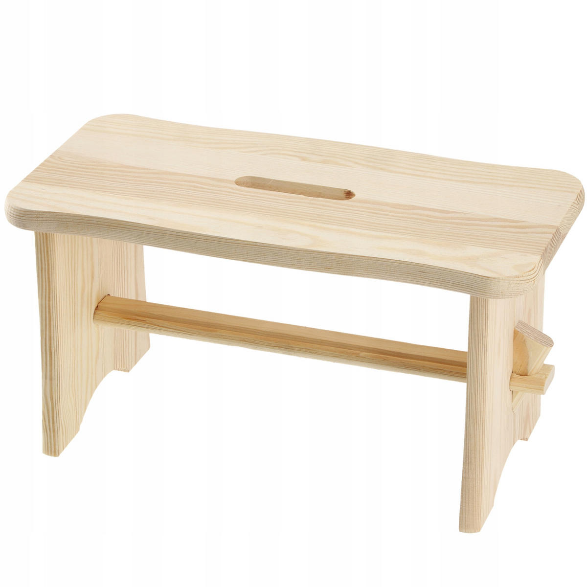 HOLZHOCKER 39 x 20 cm, natur - Naturfarben, Holz (20/39cm) - KADAX