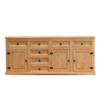 SIDEBOARD natur - Braun, Holz/Textil (200/84/44cm) - ebuy24