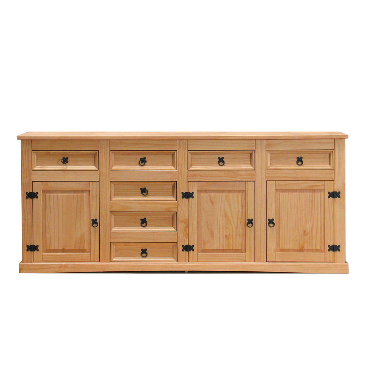 SIDEBOARD natur - Braun, Holz/Textil (200/84/44cm) - ebuy24