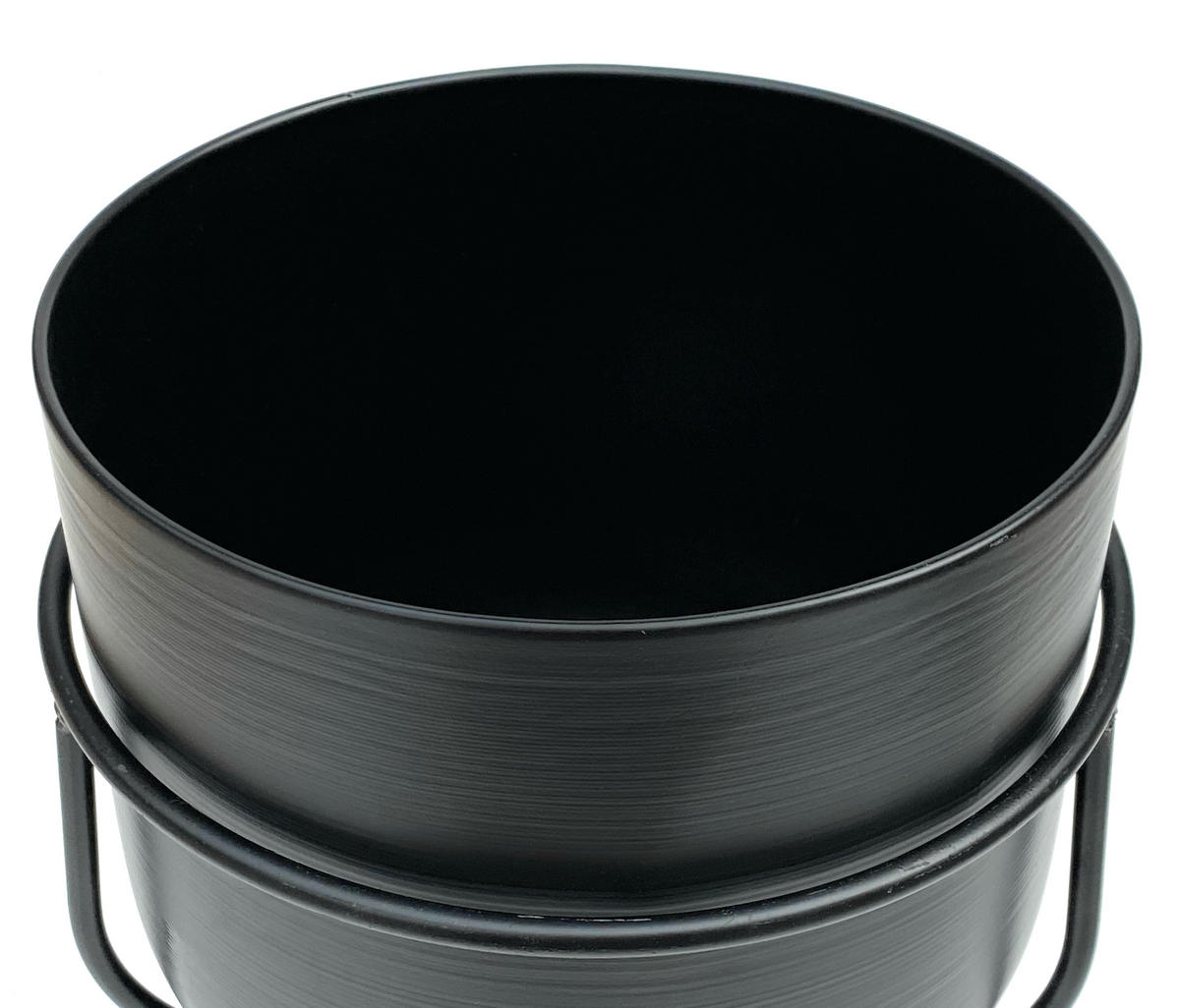 BLUMENHOCKER Metall Schwarz 26/26/42,5 cm - Schwarz, Metall (22/35.5/22cm) - DanDiBo