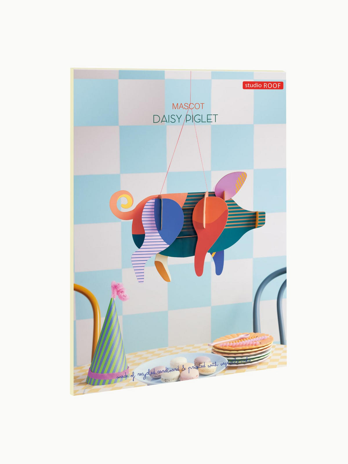BASTELSET Studio ROOF, 3D Wandobjekt "Daisy Ferkel", Karton - Naturfarben, Karton (42.3/13/26.3cm) - ich-zapfe