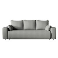 SOFA Bubi mit Bettkasten und Schlaffunktion, Cordstoff - Grau, Holzwerkstoff (242/85/95cm)