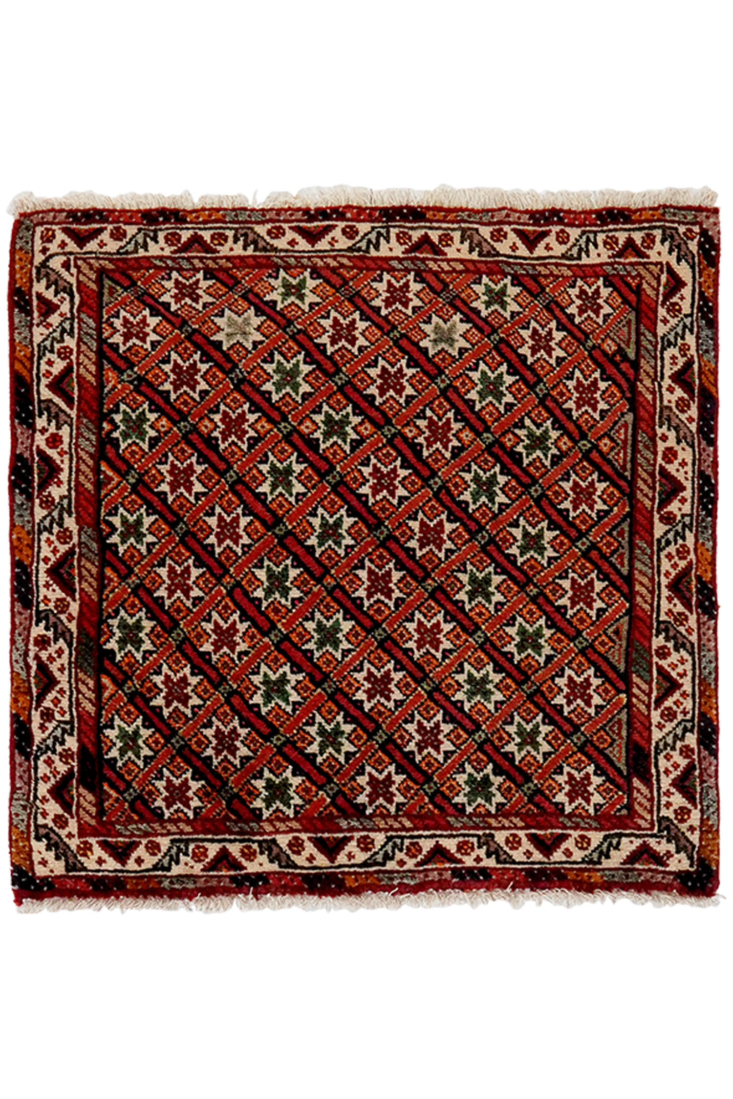 TEPPICH Gashgai Mehrfarbig 55/58 cm Schurwolle - Multicolor, Textil (58/55cm) - Looma