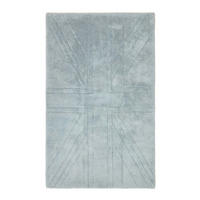 HOCHFLOR-TEPPICH Union Jack 50/80 cm - Grau, Textil (50/80cm) - Homescapes