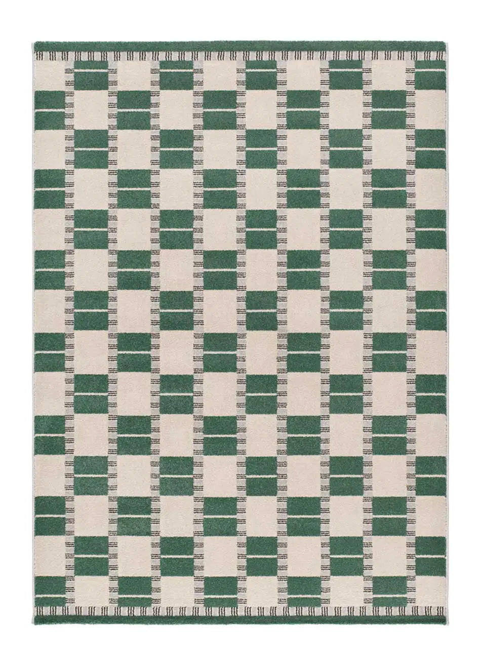 Atticgo Kurzflorteppich Grün, Beige 160x230 cm