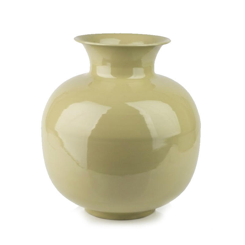 VASE Roger 18,5/29/34cm Salbeigrün Metall - Grün, Metall (34cm) - Mondex