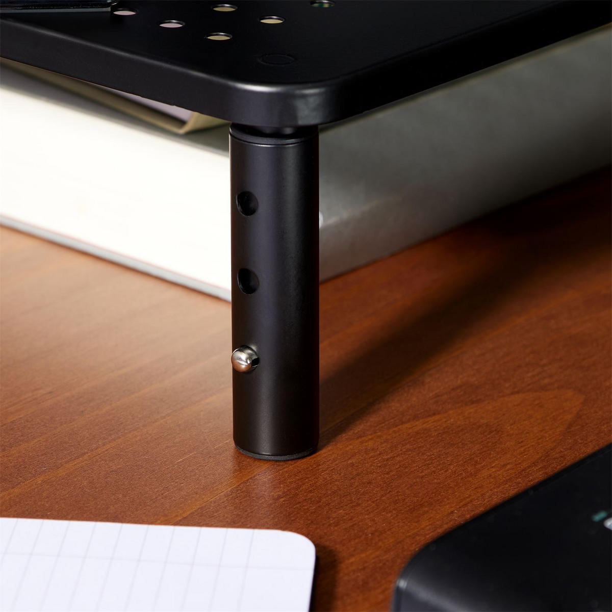 MONITORSTÄNDER HYDE - Schwarz, Metall (23/37/12cm) - CARO-Möbel