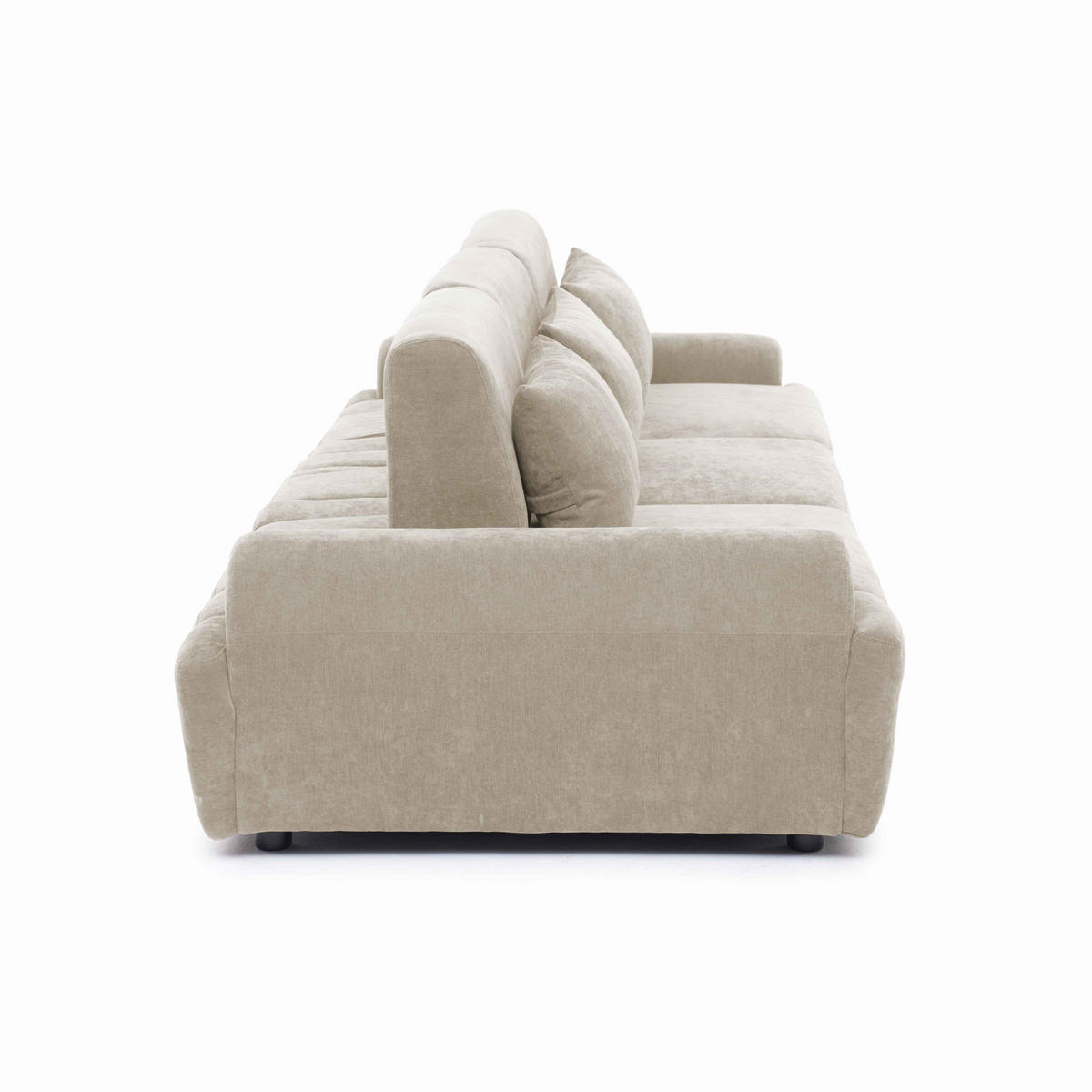 SOFA 3-Sitzer, Ekru - Weiß, Holz/Textil (303/82/109cm) - Oviala