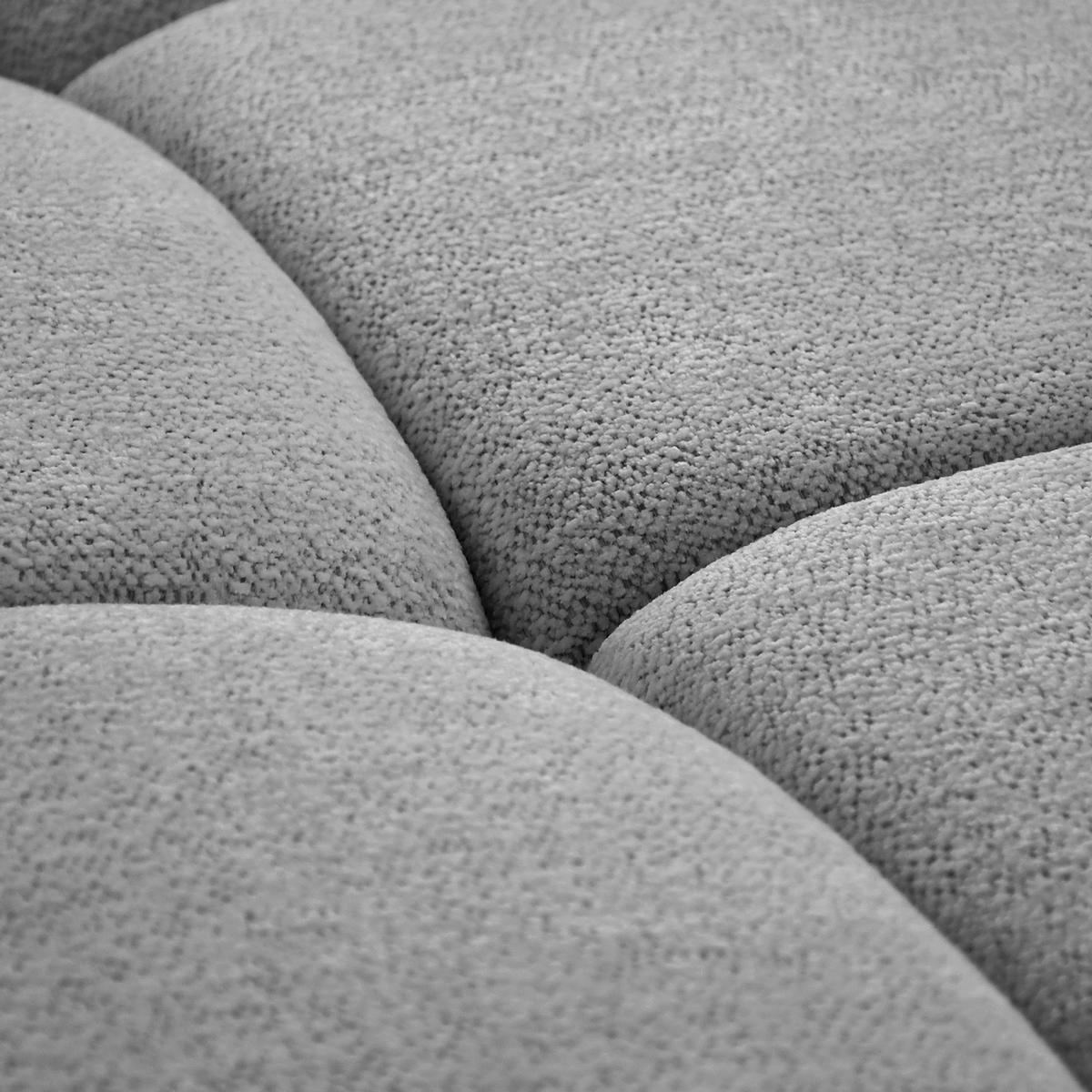 ECKSOFA Sorel Mini mit Automatisch verstellbarer Sitztiefe und Kopfstützen, rechts, Hellgrau - Hellgrau, Textil (275/190cm) - Beautysofa