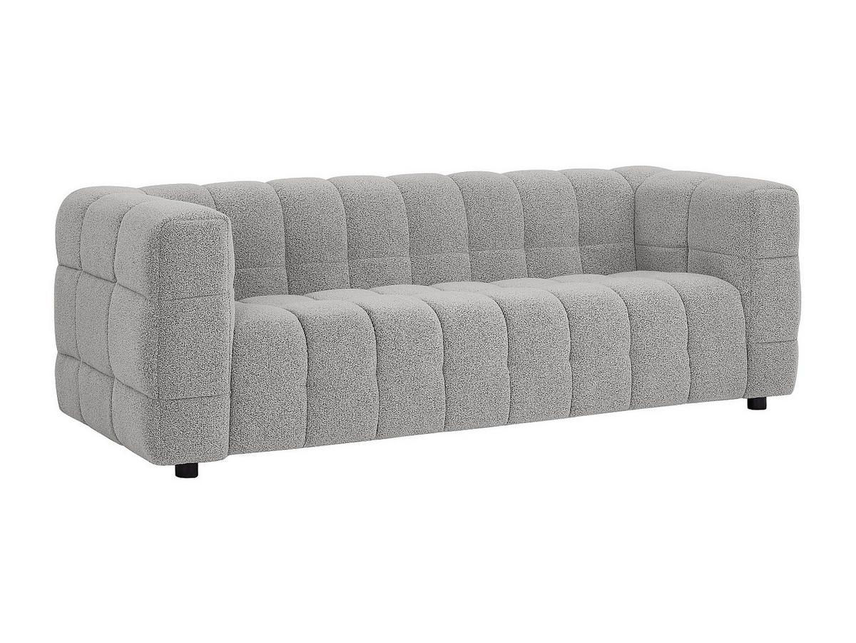 SOFA - 3 Personen - stoff - hellgrau Lerici - Hellgrau, Holz/Textil (213/72/89cm) - Vente-Unique