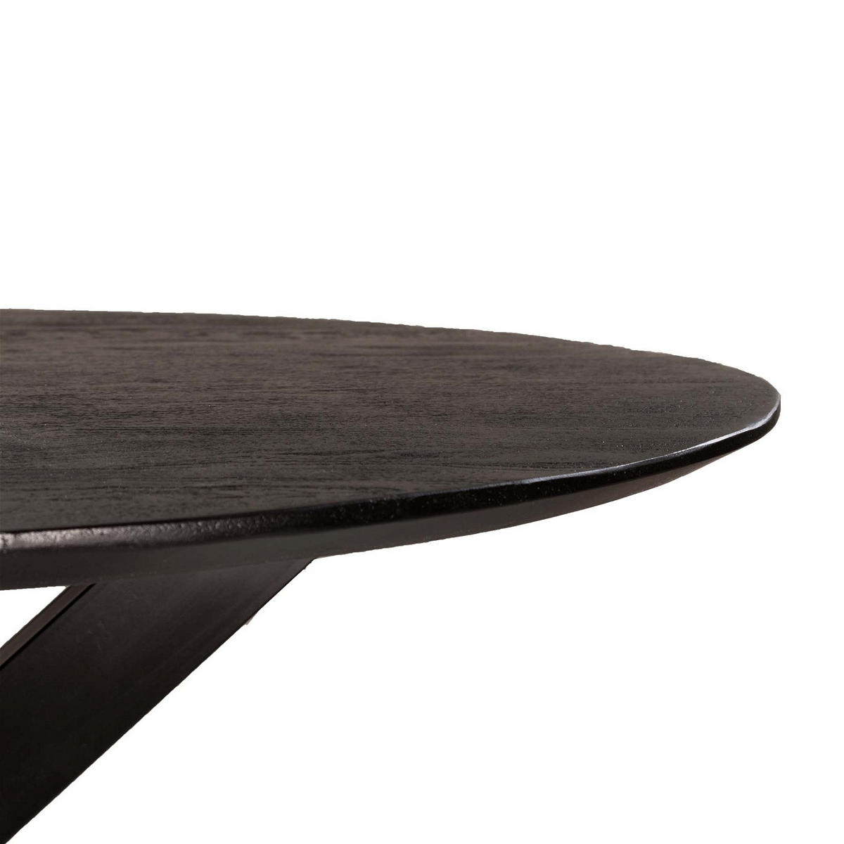 ESSTISCH rund aus Mangoholz 120cm, schwaz - Schwarz, Holz (120/120/76cm) - Giga Meubel
