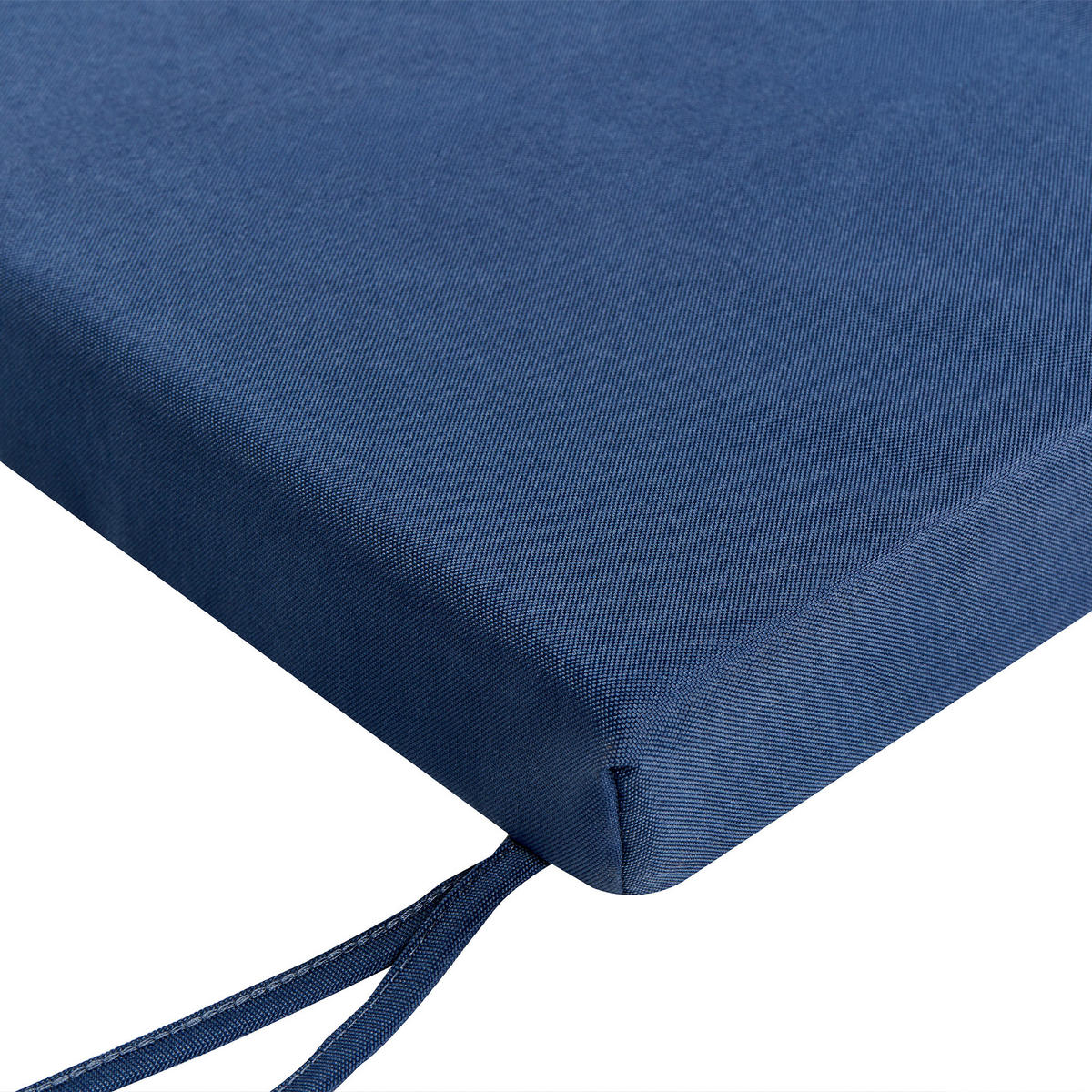 ZAHRADNÍ LAVICE s podložkou 120 cm s úložným prostorem Akáciové dřevo Modrá Sovana - modrá/hnědá, dřevo (120/91/60cm) - Beliani
