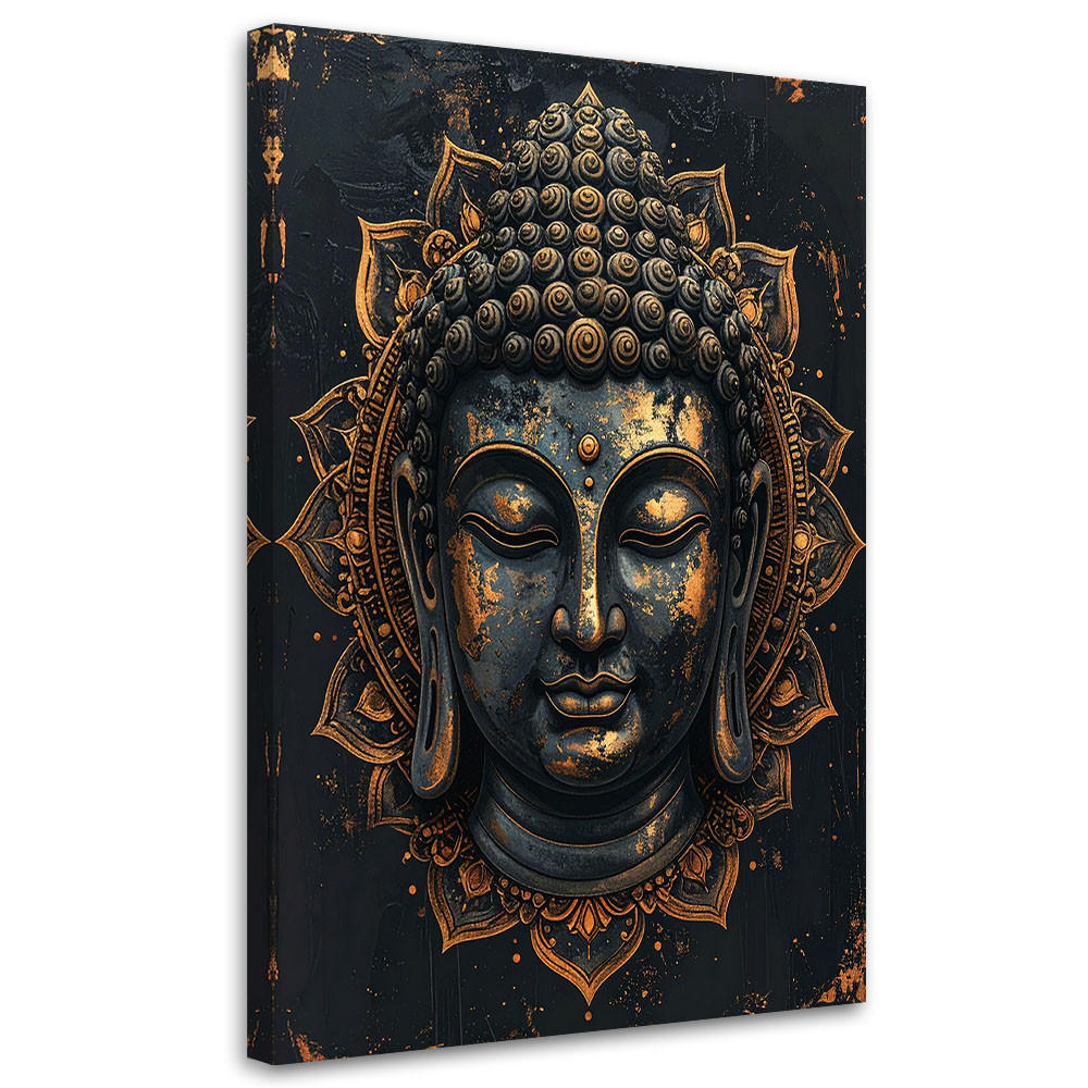 Feeby Leinwandbild Gold 80x120 cm