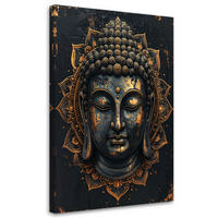 LEINWANDBILD Zen und Orientalisch 70x100cm - Goldfarben, Textil (70/100cm) - Feeby