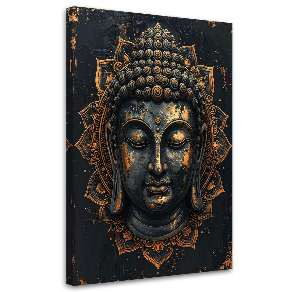 LEINWANDBILD Zen und Orientalisch 70x100cm - Goldfarben, Textil (70/100cm) - Feeby