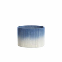 LAMPENSCHIRM Tossa Blau 30/30/21 cm - Blau, Textil (30/30/21cm) - Light & Living