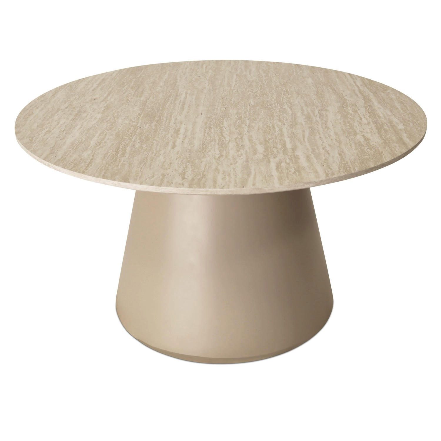 COUCHTISCH rund Beige 80/80/45 cm - Beige, Holzwerkstoff (80/80/45cm) - Furnhouse