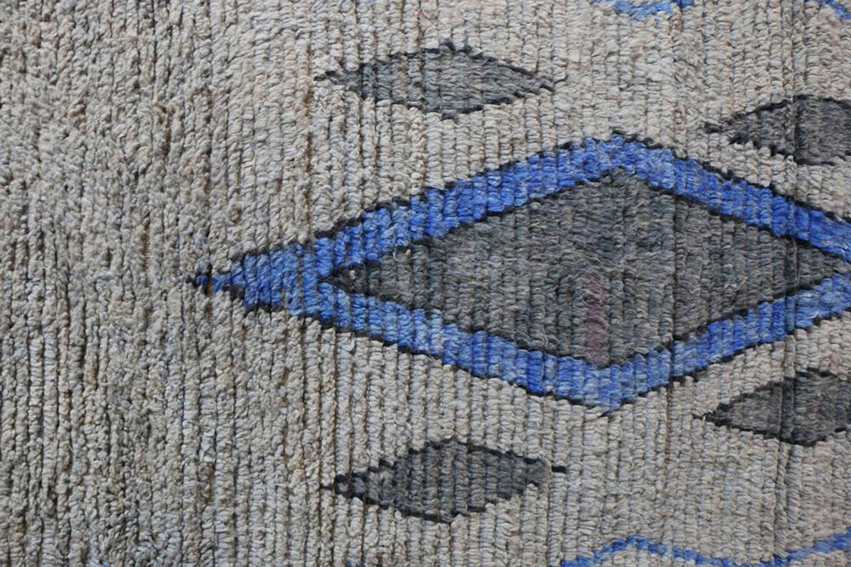 BERBERTEPPICH aus reiner Wolle 75x 506 cm - Blau, Naturmaterialien (75/506cm) - AFK Living