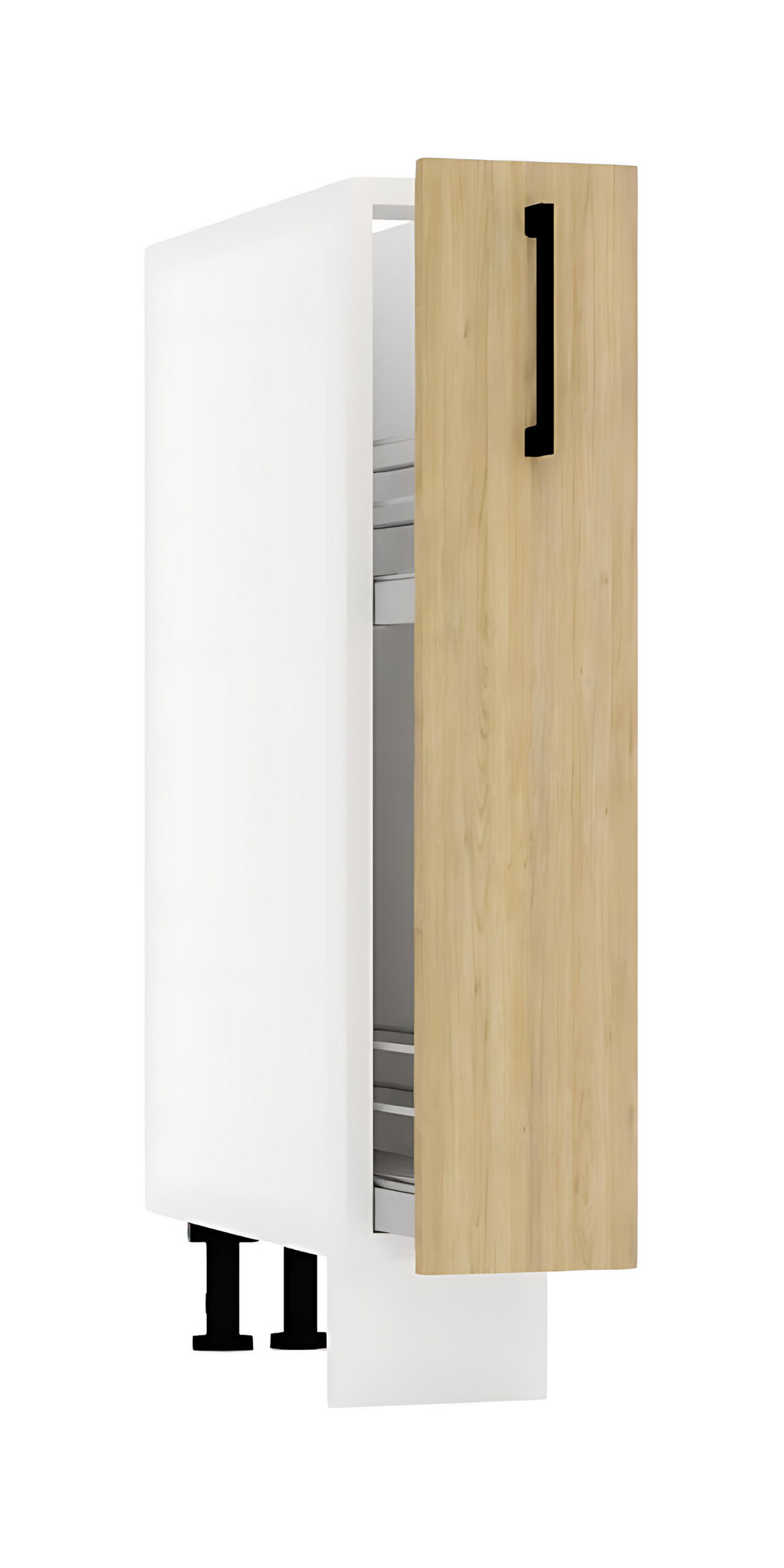 APOTHEKERSCHRANK D15CARGO - Dnoria - Elegante Stauraum Idee - Eiche Artisan, Holz/Metall (15/82/52.4cm) - ROYAL24_MARKT