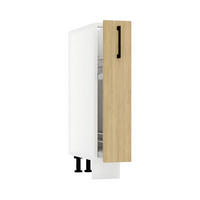 APOTHEKERSCHRANK D15CARGO - Dnoria - Elegante Stauraum Idee - Eiche Artisan, Holz/Metall (15/82/52.4cm) - ROYAL24_MARKT