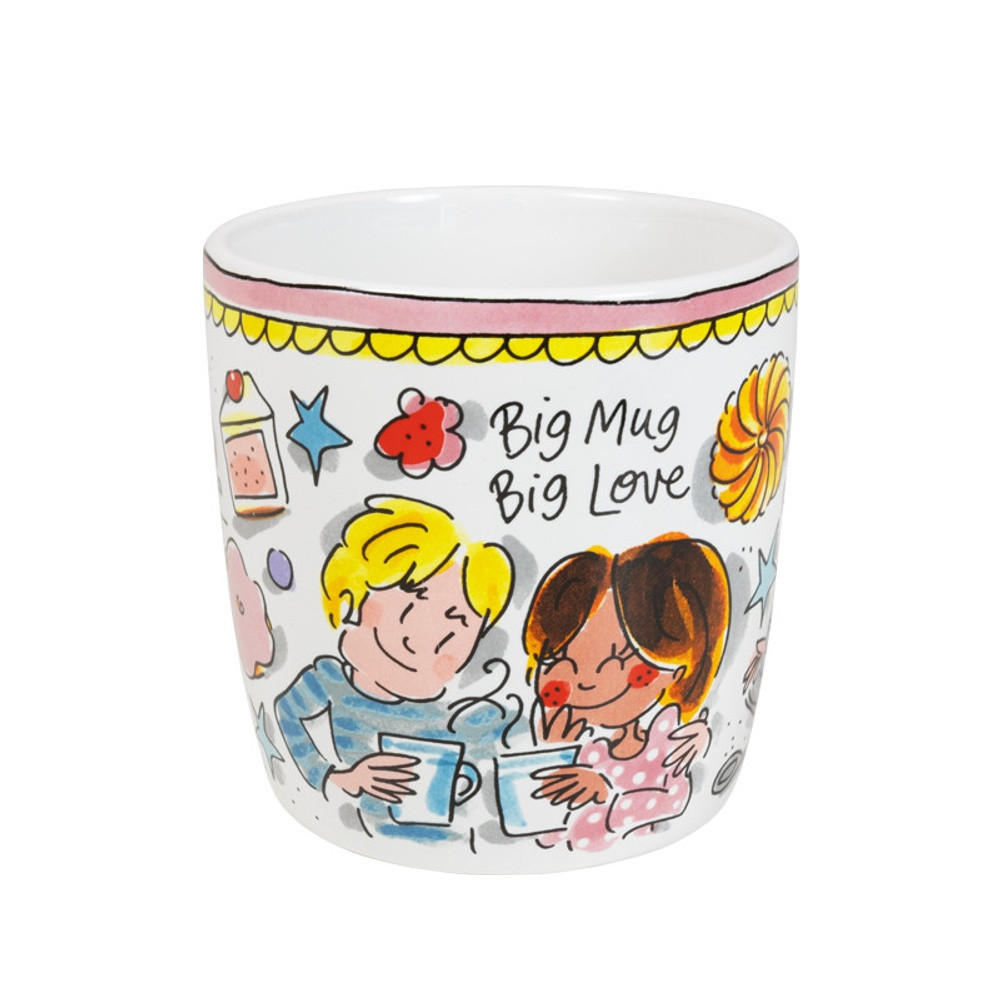 CAPPUCCINO-BECHER Große Liebe in Bunt - 500 ml - Multicolor, Keramik (0.5L) - Blond Amsterdam