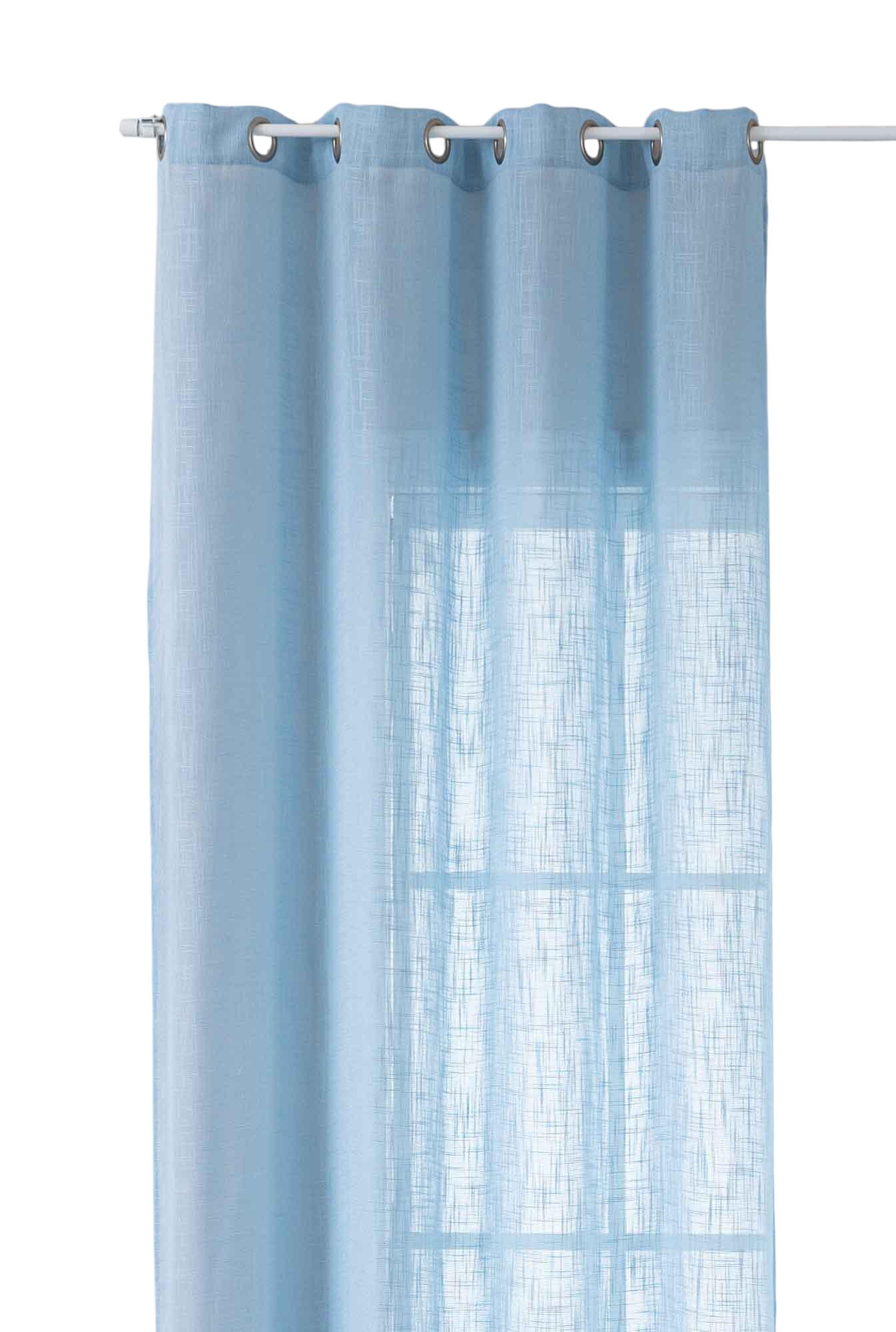 GARDINE SEOUL HxB 245x140 cm Hellblau - Hellblau, Textil (140/245cm) - Gardinenbox