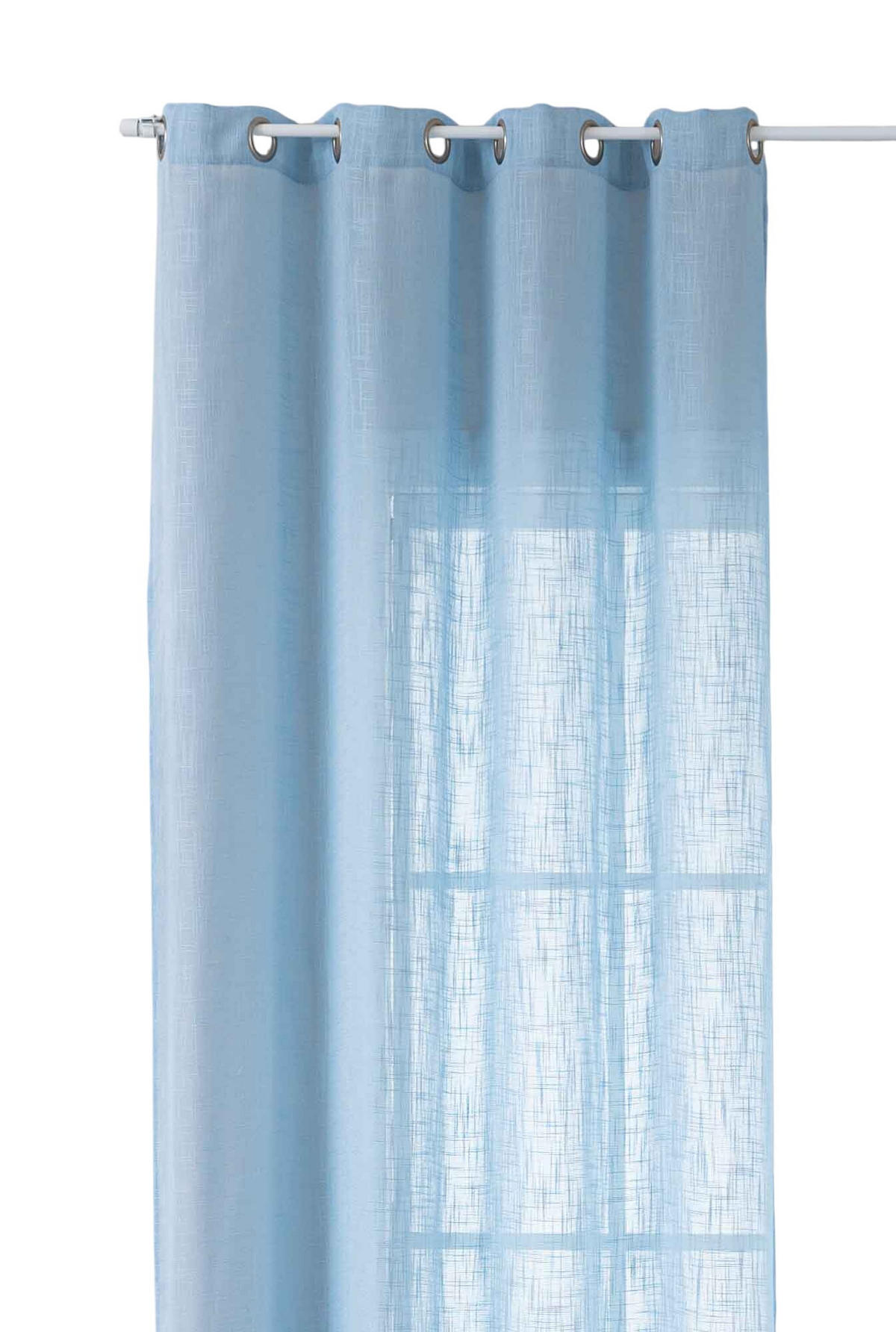 GARDINE SEOUL HxB 245x140 cm Hellblau - Hellblau, Textil (140/245cm) - Gardinenbox