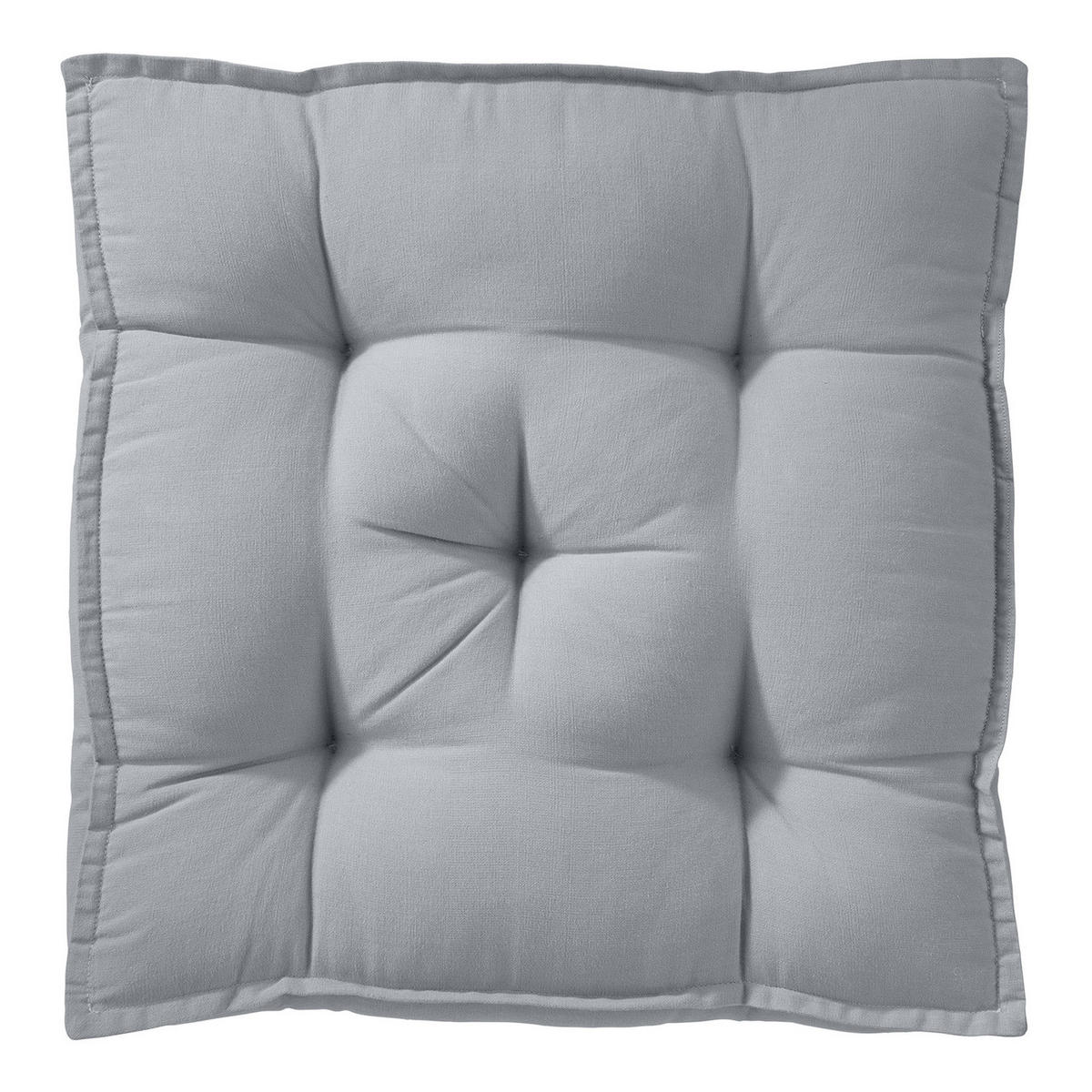 SITZKISSEN Solid - Baumwolle / Polyester - Grau, Textil (40/40cm) - Butlers
