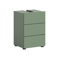 WASCHBECKENUNTERSCHRANK VIRA (B/H/T: ca. 38/56/34 cm) in Smoke Green/Smoke Green - Grün, Holz (38/56/34cm)