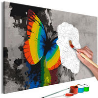 MALEN NACH ZAHLEN 50/40 cm - Grau, Textil (1.4/40cm) - KUNSTLOFT