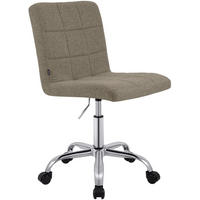 DREHSTUHL Stoff Taupe - Taupe/Chromfarben, Textil/Metall (47/93/56cm) - CLP