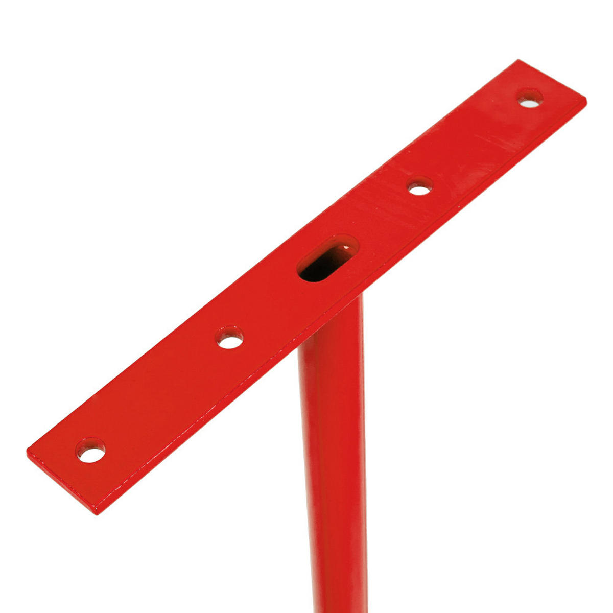 DECKENHAKEN 2 Stück T-förmige Solide Struktur aus Kohlenstoffstahl in Rot Vielseitig einsetzbar Belastbarkeit 43,5 x 29 cm - Rot, Metall (29/1/43.5cm) - Livingandhome