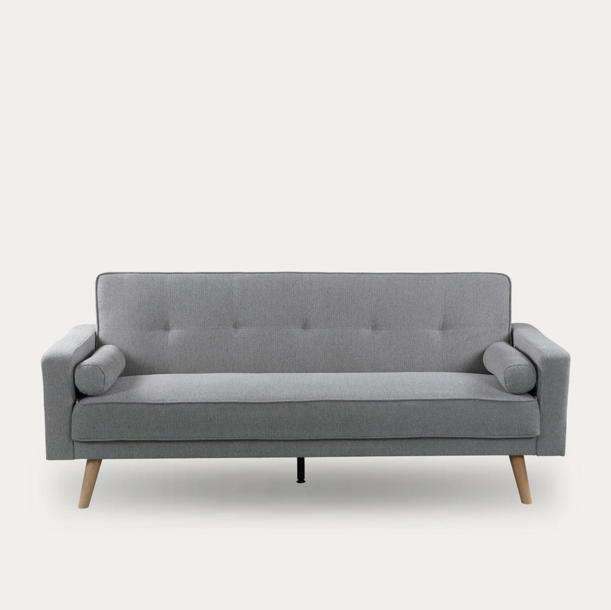 SCHLAFSOFA Dallas Grau 205 cm x 85.5 cm - Grau, Textil (205/85/81cm) - Kenay Home