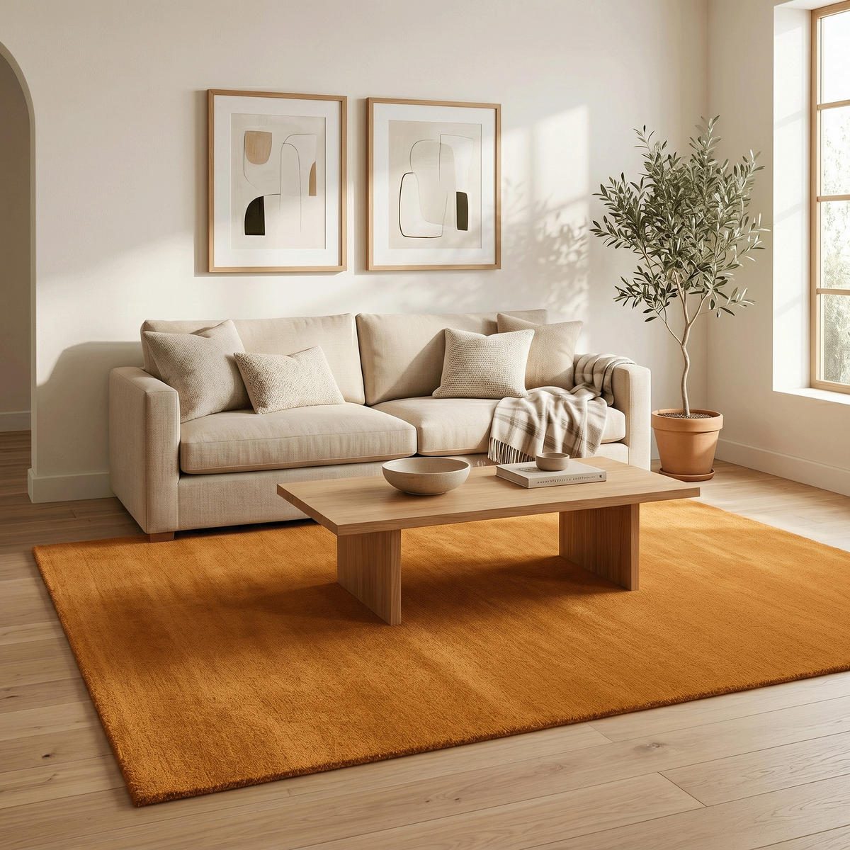 HOCHFLORTEPPICH LIVORNO SUPER SOFT - Gelb, Textil (100/300cm) - Snapstyle