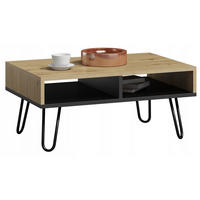 COUCHTISCH Dora in Retro Optik Artisan Eiche 100/50/55 cm - Eiche Artisan, Holzwerkstoff (50/100/55cm) - Matkam Möbel