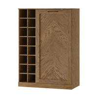 HIGHBOARD Cozy 15 Eiche Rustikal 100 / 50 / 140cm - Eichefarben/Braun, Holz/Metall (100/140/50cm) - Feldmann-Wohnen