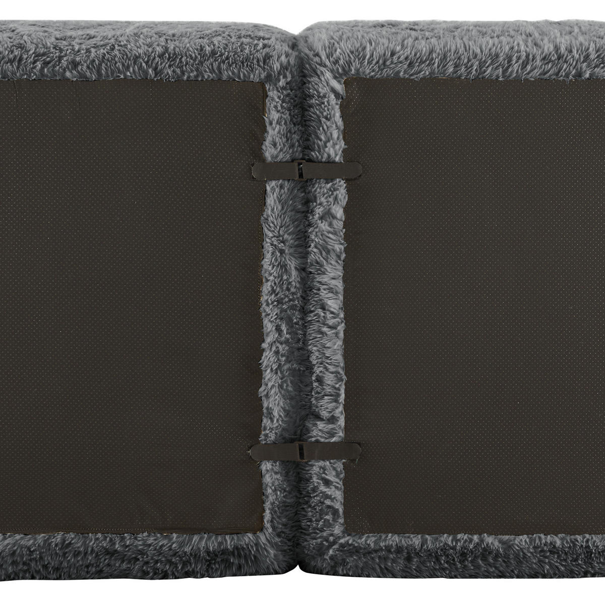 ECKSOFA modular in L-Form Plüsch Grau - Grau, Kunststoff (179/291.2cm) - Meubliv