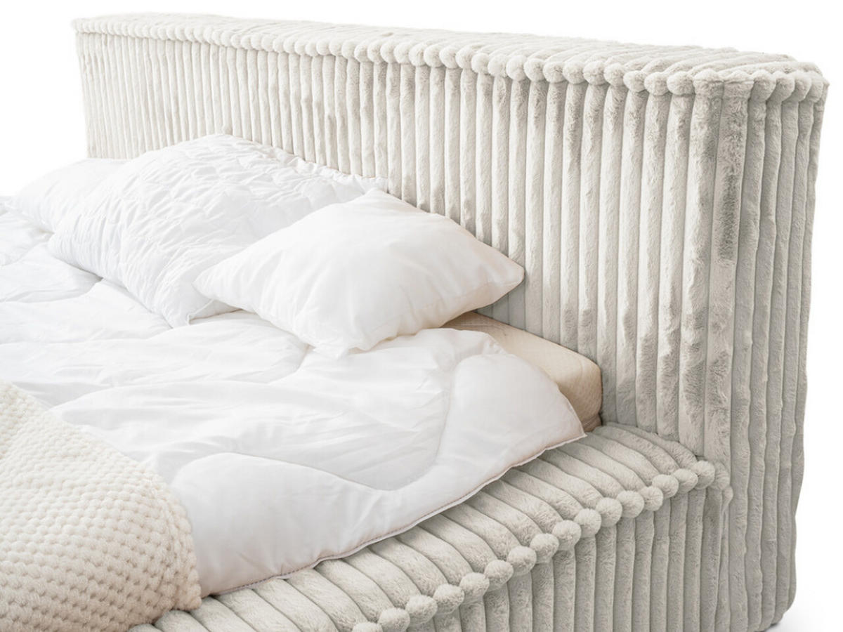 POLSTERBETT Lago 160x200 Hellgrau - Hellgrau, Textil (160/200cm) - Graingold