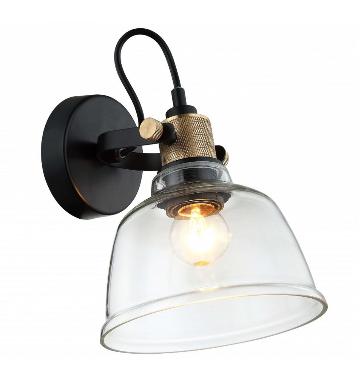 WANDLEUCHTE Linz, Transparant, 25cm - Transparent, Glas (16/25/21cm) - KOSILUM