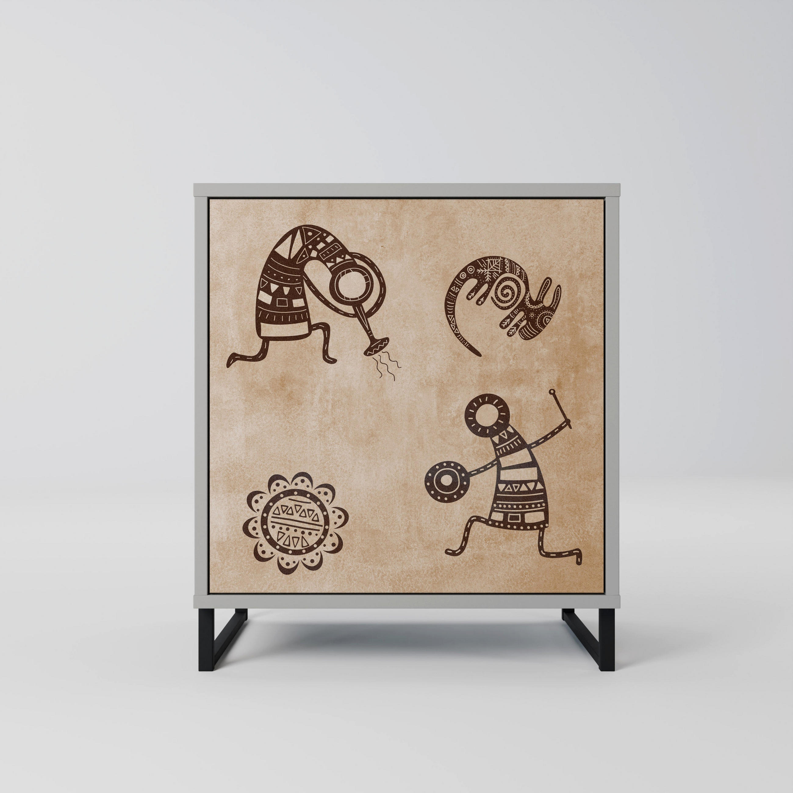 SpaceRebels Sideboard Grau 57.5x67.5x42 cm