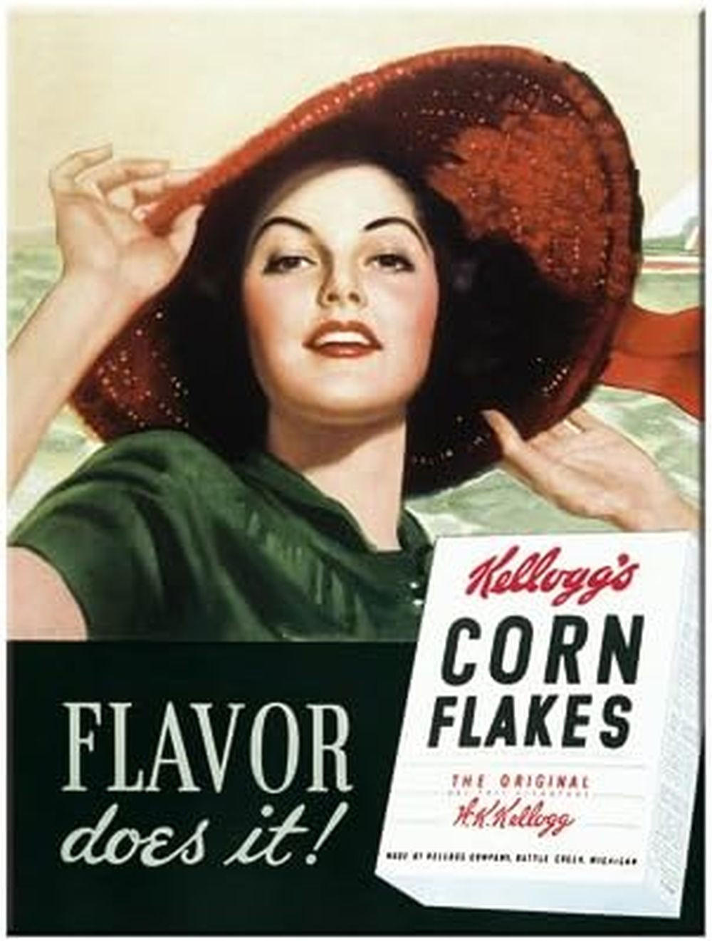 MAGNET 6/8 cm Kellogg's Flavor Does It - Multicolor, Metall (6/8/0.1cm) - Nostalgic-Art