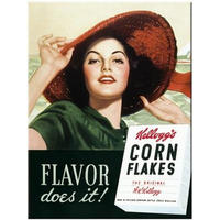 MAGNET 6/8 cm Kellogg's Flavor Does It - Multicolor, Metall (6/8/0.1cm) - Nostalgic-Art