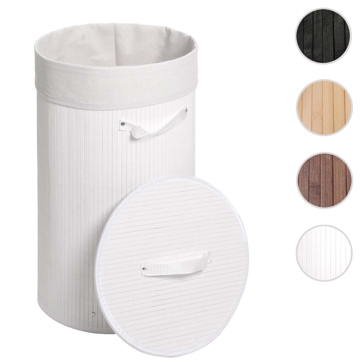 KOŠ NA PRÁDLO Bílý, krémově bílý - bílá/krémová, dřevo (35/59/35cm) - MCW
