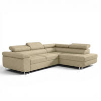 ECKSOFA Jade Mit Schlaffunktion - Creme, Holzwerkstoff/Textil (275/202cm) - Fun Möbel