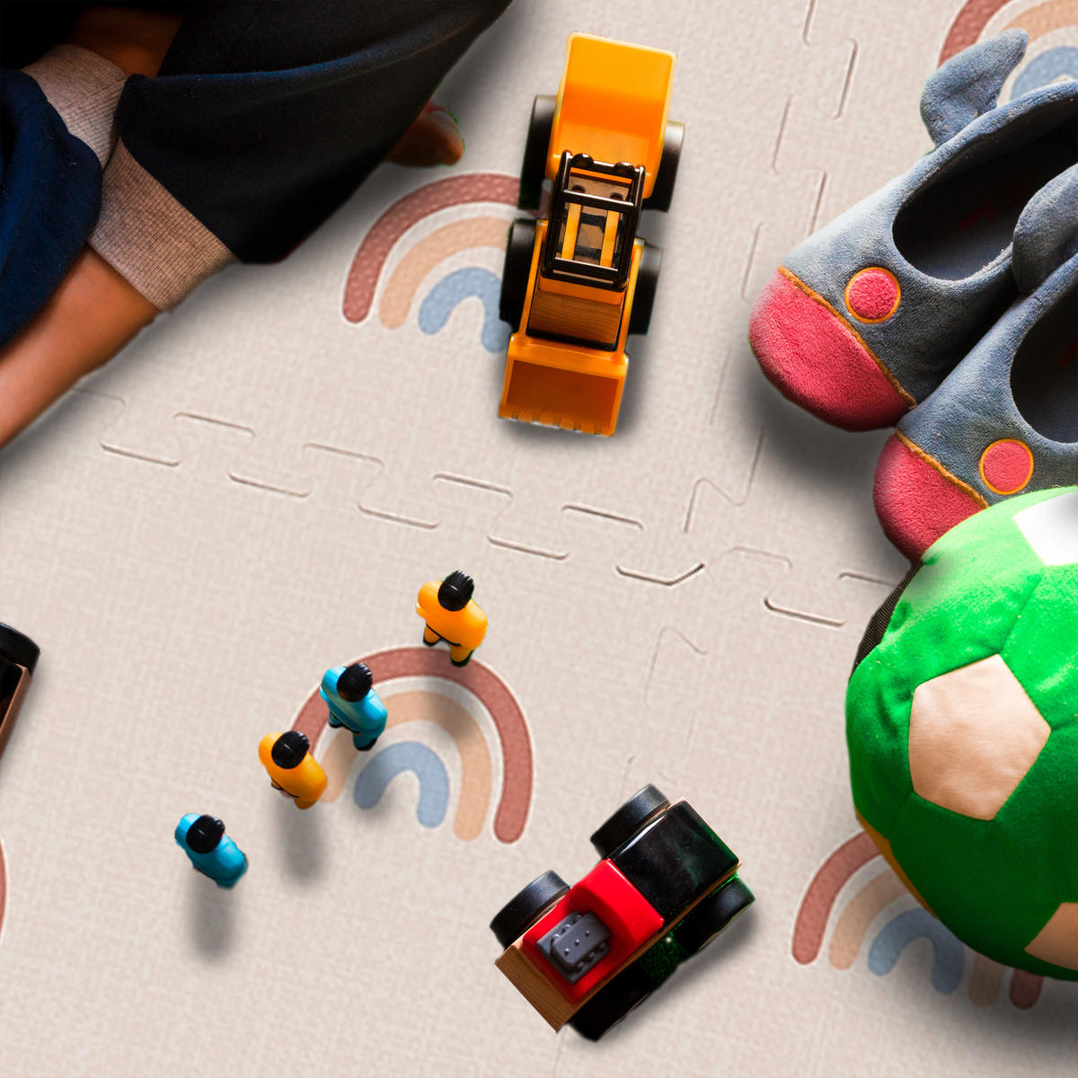 6XPUZZLOVÁ podložka - ružová, plast (60/60cm) - Relaxdays