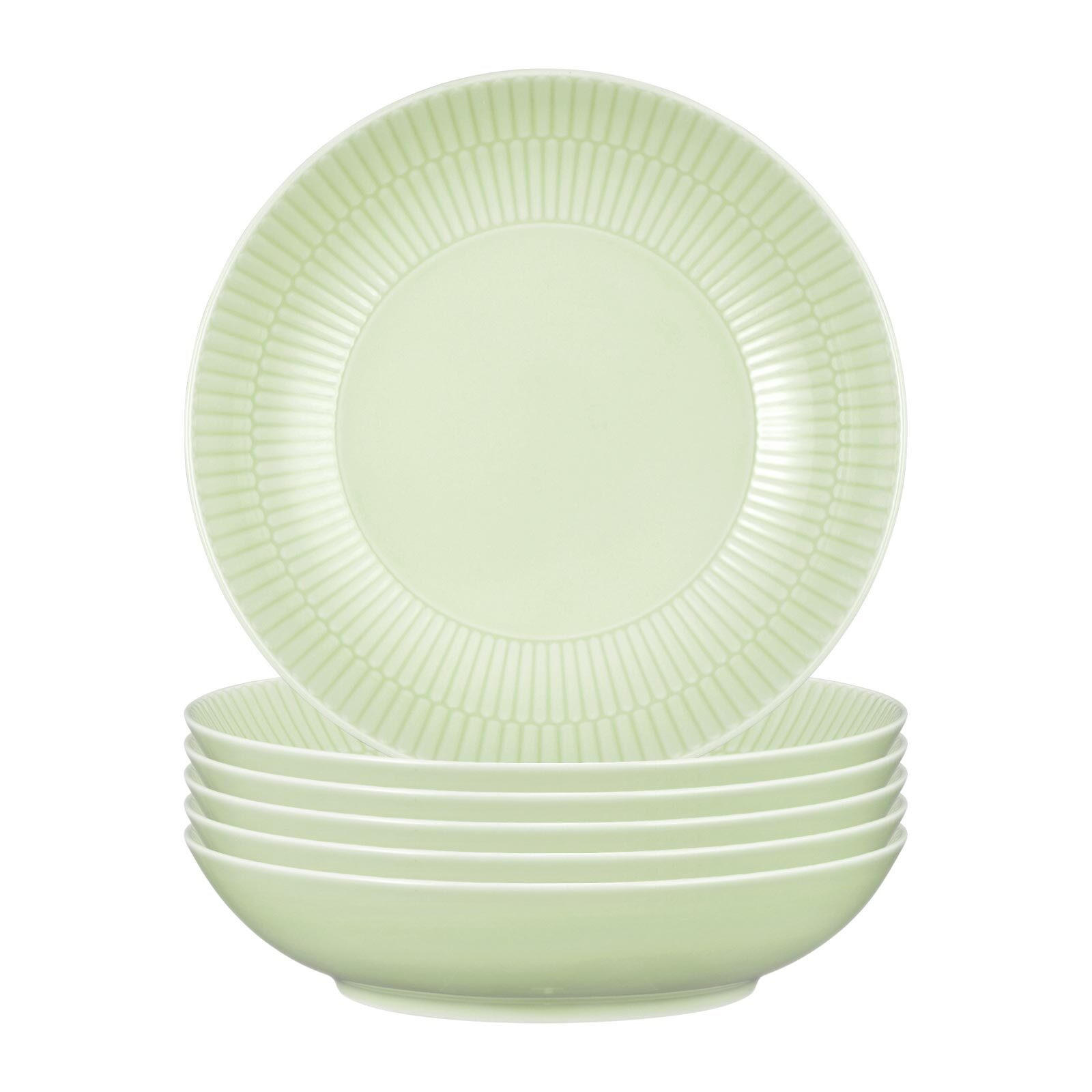 SUPPENTELLER Amina Seladon ø 21,2 cm 6er Set - Grün, Keramik (21.2cm) - Seltmann Weiden