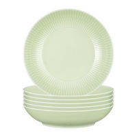 SUPPENTELLER Amina Seladon ø 21,2 cm 6er Set - Grün, Keramik (21.2cm) - Seltmann Weiden