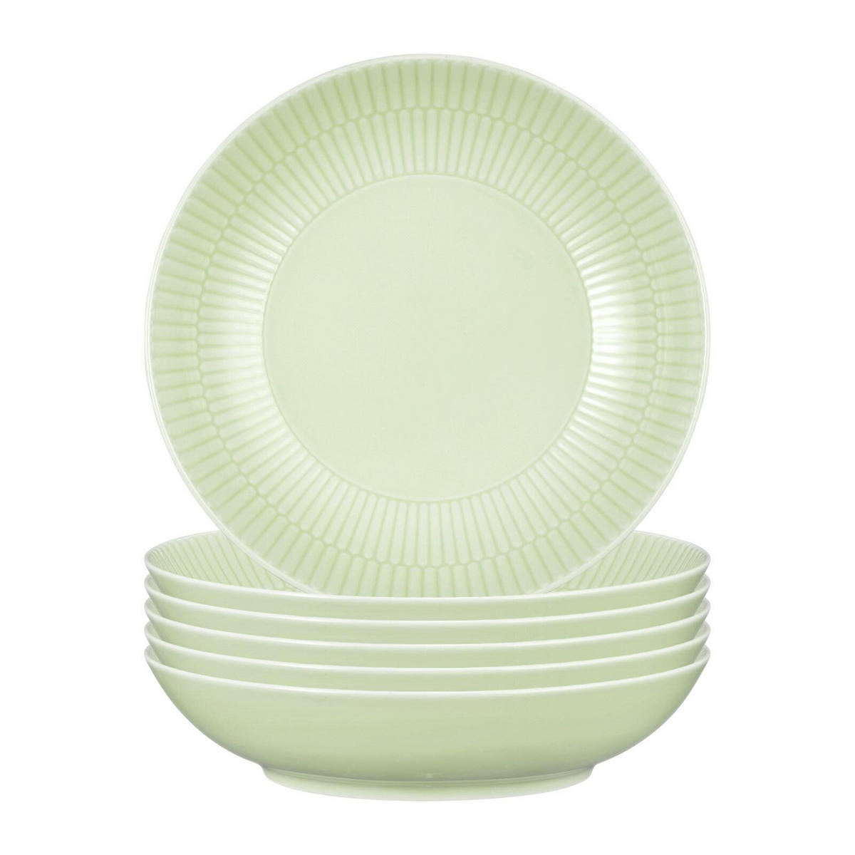 SUPPENTELLER Amina Seladon ø 21,2 cm 6er Set - Grün, Keramik (21.2cm) - Seltmann Weiden