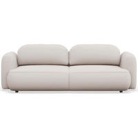 3-SITZER SCHLAFSOFA Tvoya Hellbeige Chenille - Ecru/Schwarz, Kunststoff/Textil (253/82/110cm) - Selsey