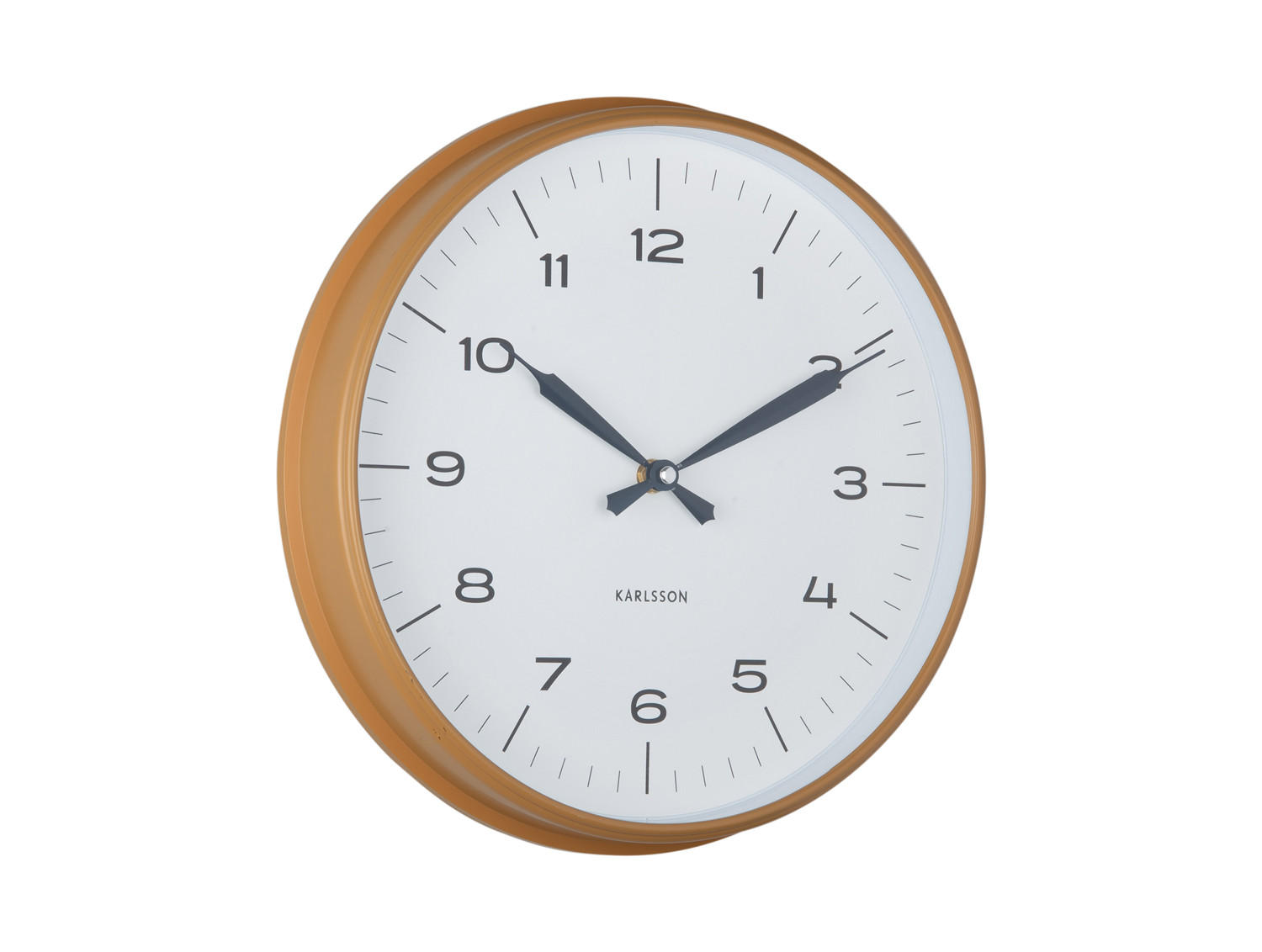 WANDUHR Modern Factory Ø30 cm - Gelb, Kunststoff (30/4.5/30cm) - Karlsson
